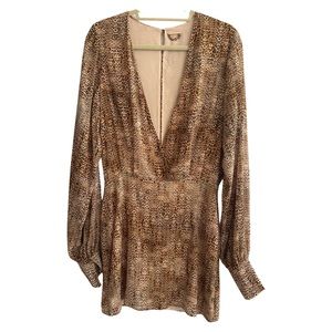 Dress with leopard 🐆 print 🐾